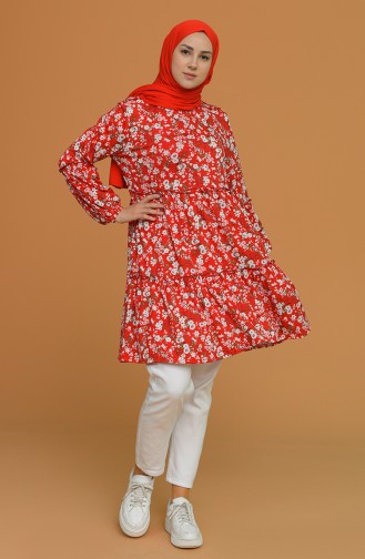 Coral Red Tunics 2707-06