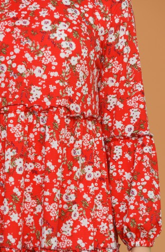 Coral Red Tunics 2707-06