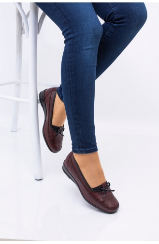 Claret Red Casual Shoes 0008-02