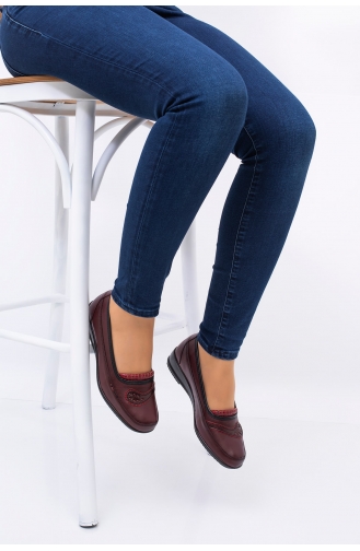 Claret Red Casual Shoes 0222-02