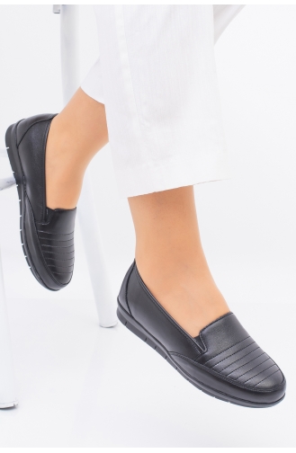 Schwarz Tägliche Schuhe 1071-01