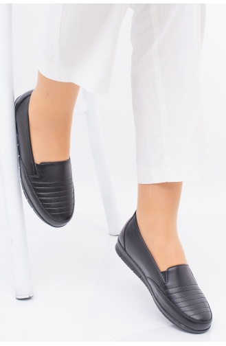 Schwarz Tägliche Schuhe 1071-01