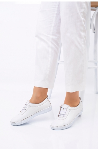Weiß Tägliche Schuhe 5001-01