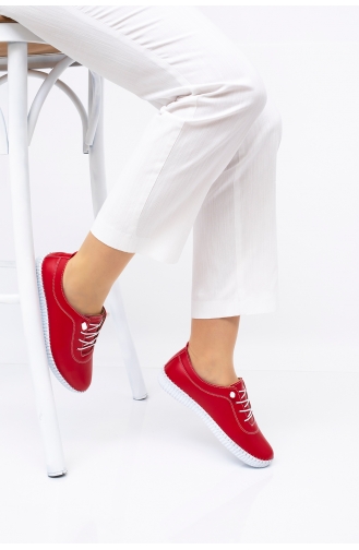 Red Casual Shoes 5001-04