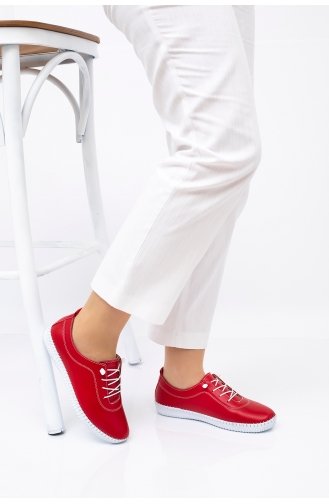 Red Casual Shoes 5001-04