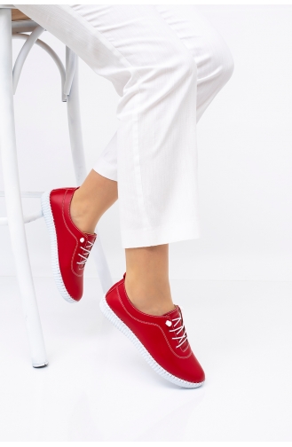 Rot Tägliche Schuhe 5001-04