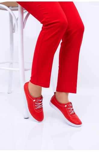 Red Casual Shoes 5001-04