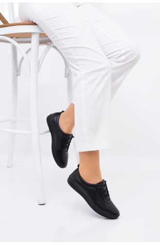 The Frida Shoes Ortopedik Bayan Ayakkabı 5004-01 Siyah
