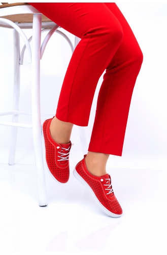 Rot Tägliche Schuhe 5004-03
