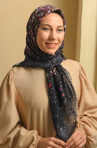 Navy Blue Hoofddoek 11373-11