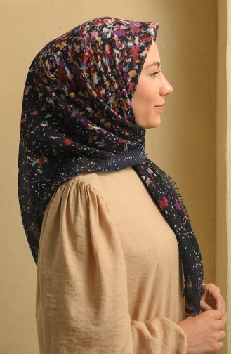 Navy Blue Hoofddoek 11373-11