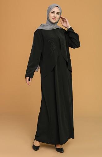 Black Abaya 1504-04