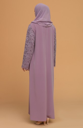 Beige-Rose Abayas 1506-02