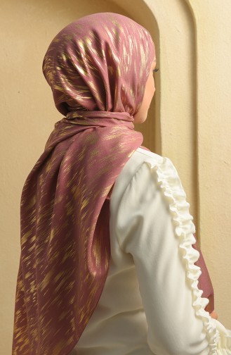 Dark Dusty Rose Shawl 15272-11