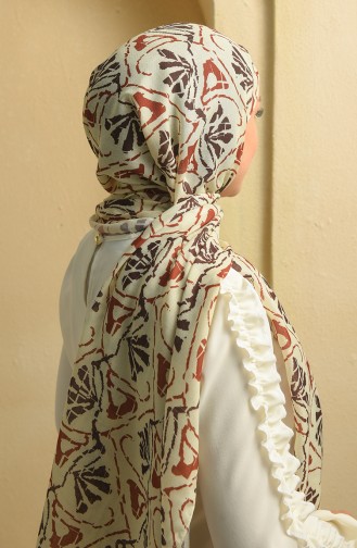 Cream Sjaal 19063-06
