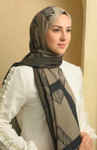 Khaki Shawl 19067-03