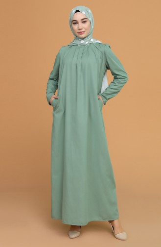 Green Hijab Dress 3277-03