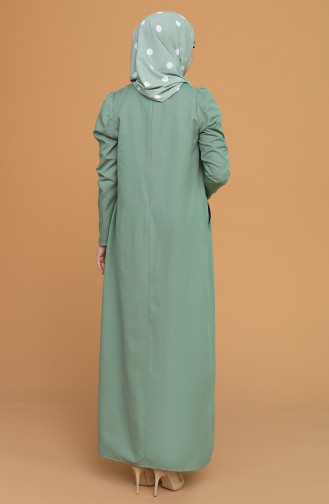 Green Hijab Dress 3277-03