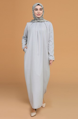 Grau Hijab Kleider 3277-05