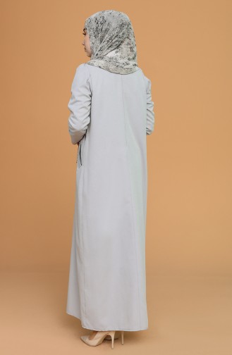 Gray Hijab Dress 3277-05