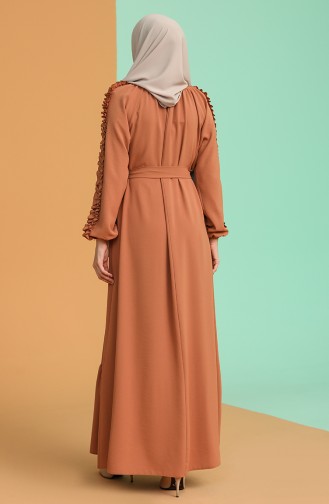 Robe Hijab Tabac 1007-06