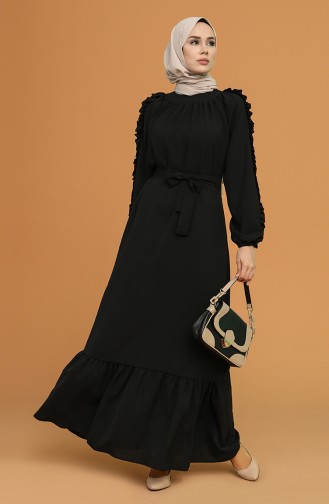 Robe Hijab Noir 1007-07