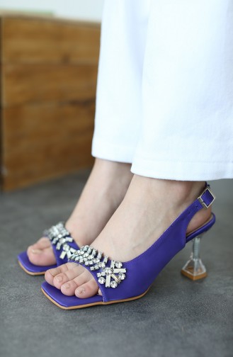 Purple Summer Sandals 505at12-01