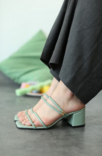 Mint Green Summer Sandals 60104nz-03