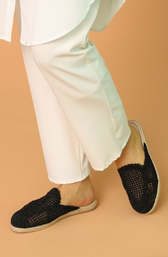 Black Summer Slippers 200T-02