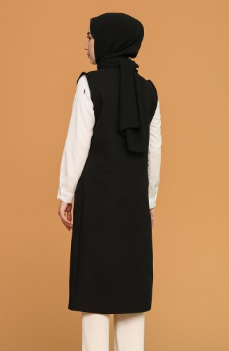 سترة بدون أكمام أسود 8331-01