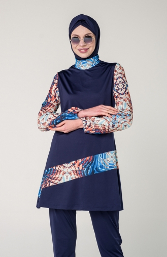 Navy Blue Swimsuit Hijab 7131-01