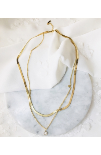 Gold Colour Necklace 70016-01