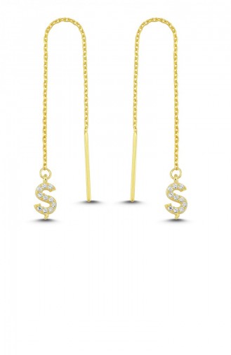 Goldfarbig Ohrring 001-2703