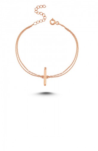 Harfli Gümüş Bileklik Roze İ Harfi Standart Alv001 1903 Alv001 1903