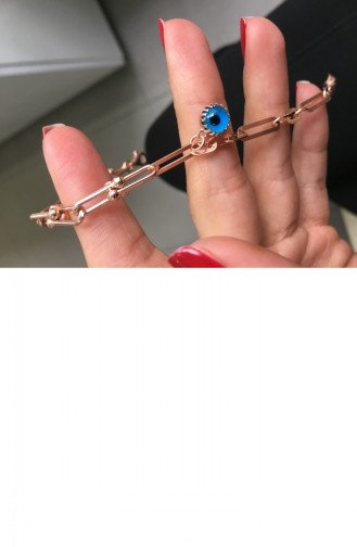Gümüş Trendline Nazar Bileklik Bal00028