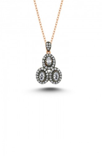 Collier Peau Rose 00034