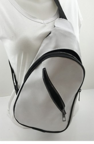Çift Bölmeli Sırt Ve Çapraz Spor Çanta Bs 001077 Beyaz