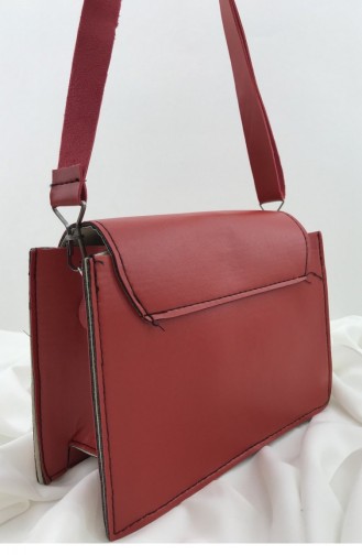 Red Shoulder Bag 001080.KIRMIZI
