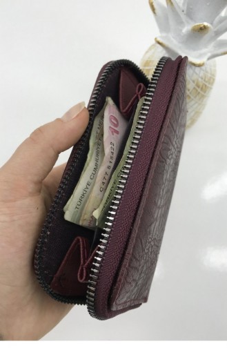 محفظة نقود أحمر كلاريت 001123.BORDO
