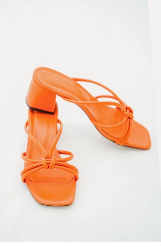 Orange Summer Slippers 01