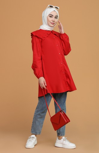 Red Overhemdblouse 5549-03