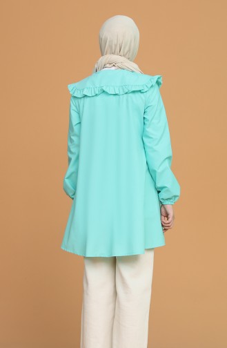 Bebe Yaka Gömlek 5549-04 Mint Yeşili