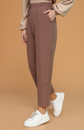 Pantalon Couleur Brun 0159-16