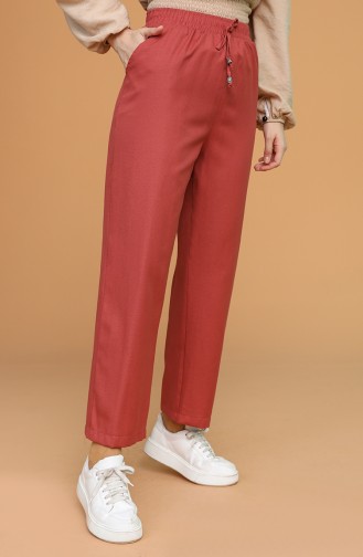 Dark Brick Red Pants 0159-19