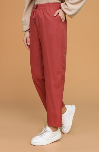 Dark Brick Red Pants 0159-19