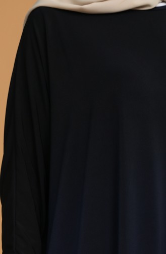 Navy Blue Hijab Dress 1908-09