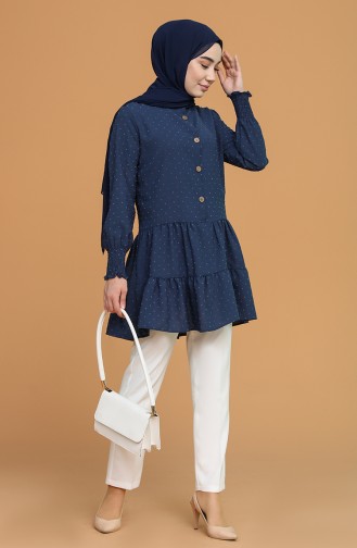 Navy Blue Tuniek 1005-02