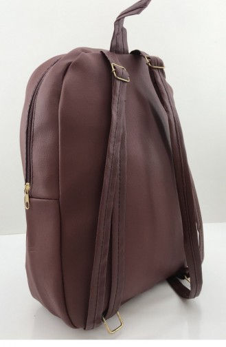 Ön Detaylı Sırt Çanta Bs 001095 Bordo