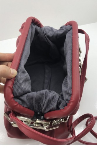 Red Shoulder Bag 001136.KIRMIZI