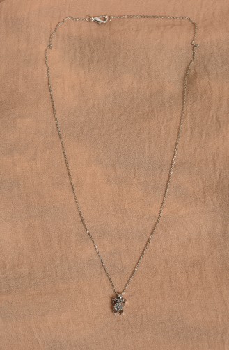 Silver Gray Necklace 024-01